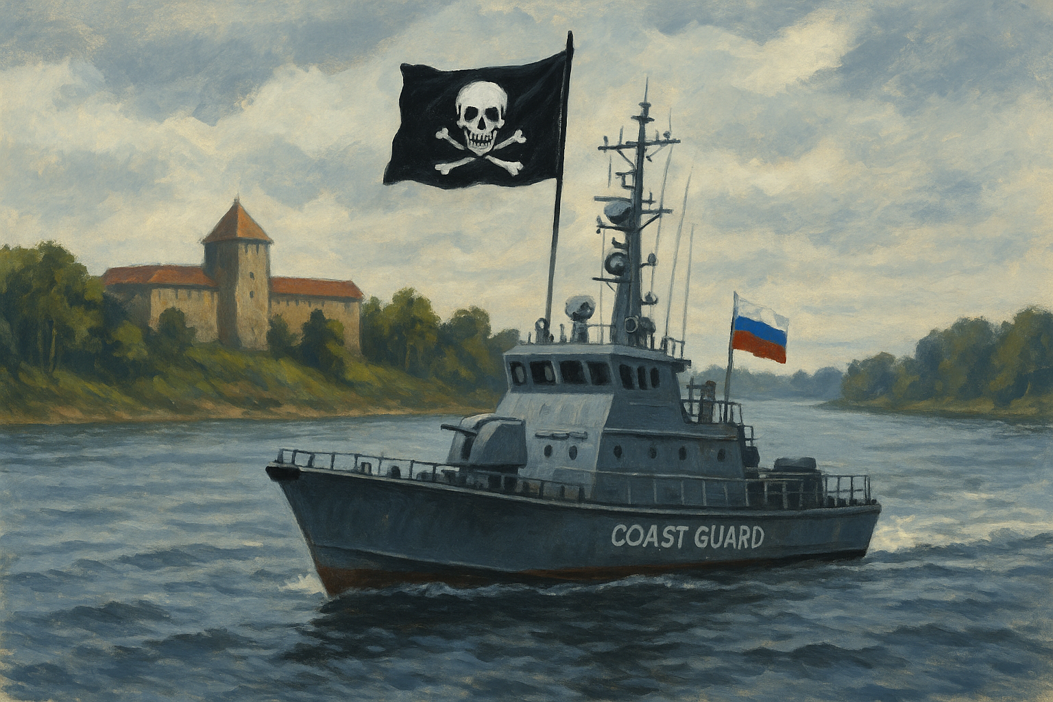 A Wagner Flag on Russia’s Border Boat: Why Estonia Says the Kremlin Is Cracking