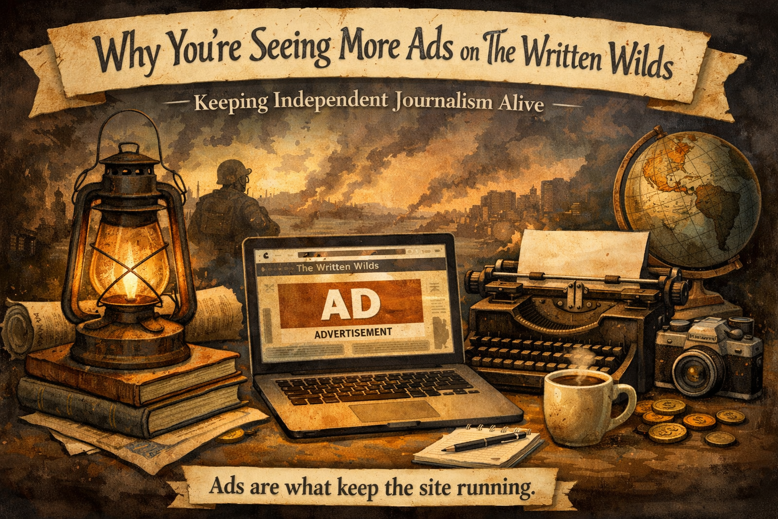 Why You’re Seeing More Ads on The Written Wilds